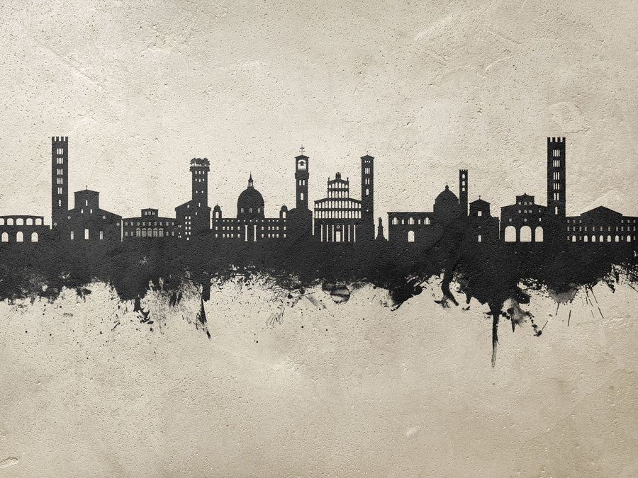 Lucca Italy Skyline Concrete Mural Wallpaper