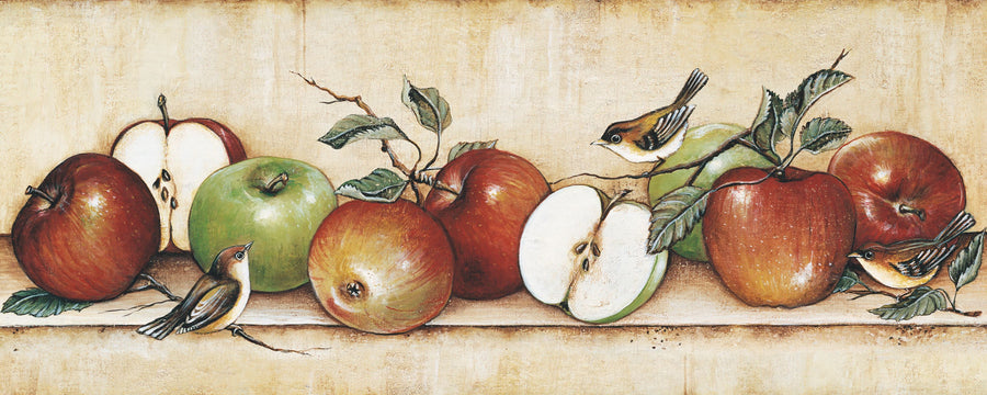 Apples and Warblers Mural Wallpaper