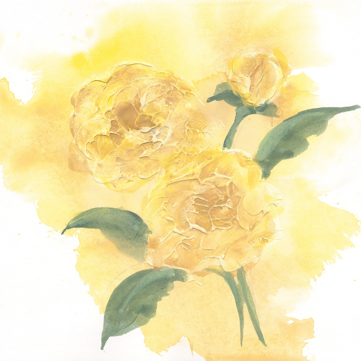 Dimensional Peony II Mural Wallpaper - pure wallpaper artwork