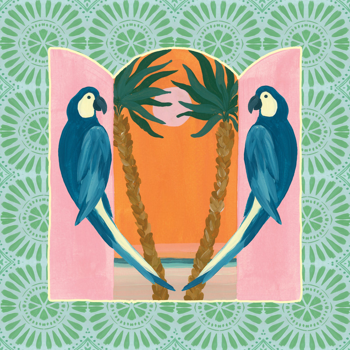 Tropical Birds III Mural Wallpaper - pure wallpaper artwork