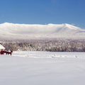 Snowy Mountain Ranch Mural Wallpaper - pure wallpaper artwork