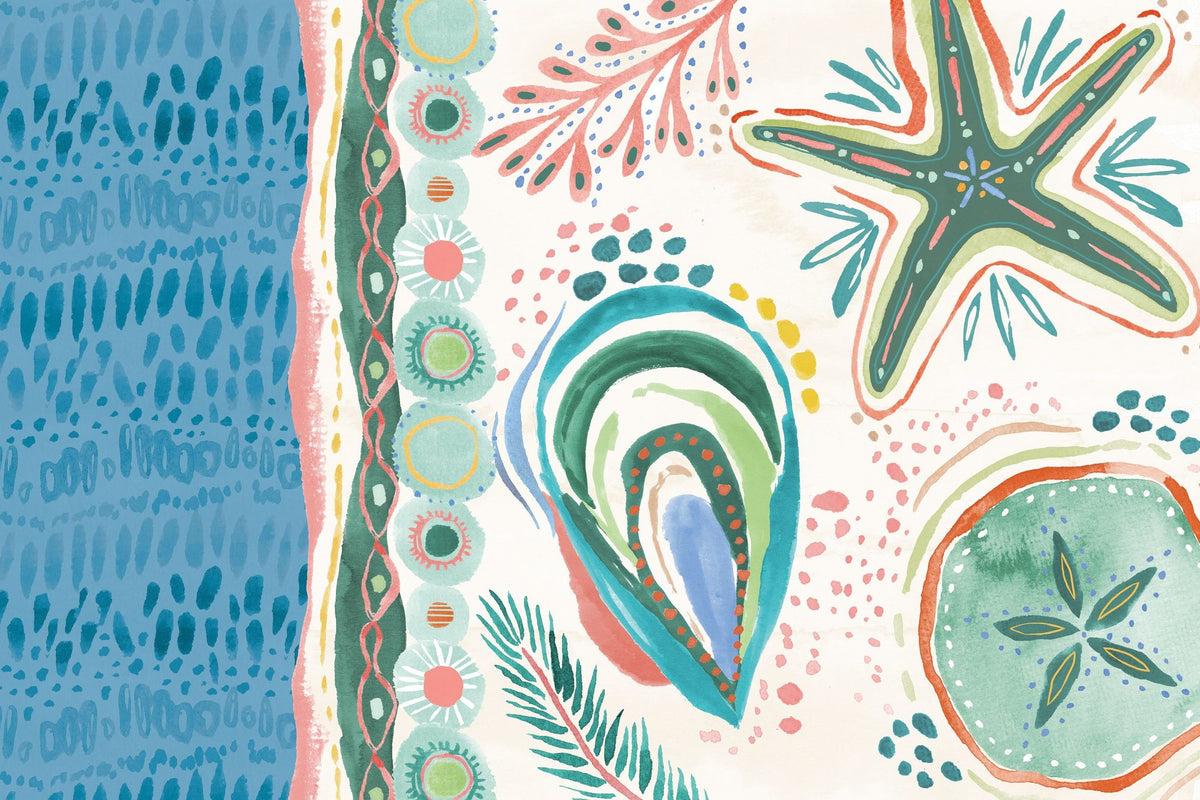 Coastline I Mural Wallpaper - pure wallpaper artwork