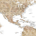 US Mexico Caribbean Map - Abey Mural Wallpaper - pure wallpaper artwork