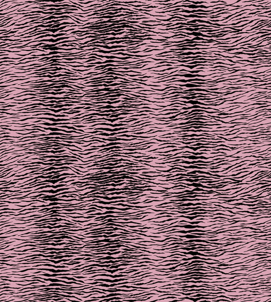 Panthera Tiger, Pink Mural Wallpaper