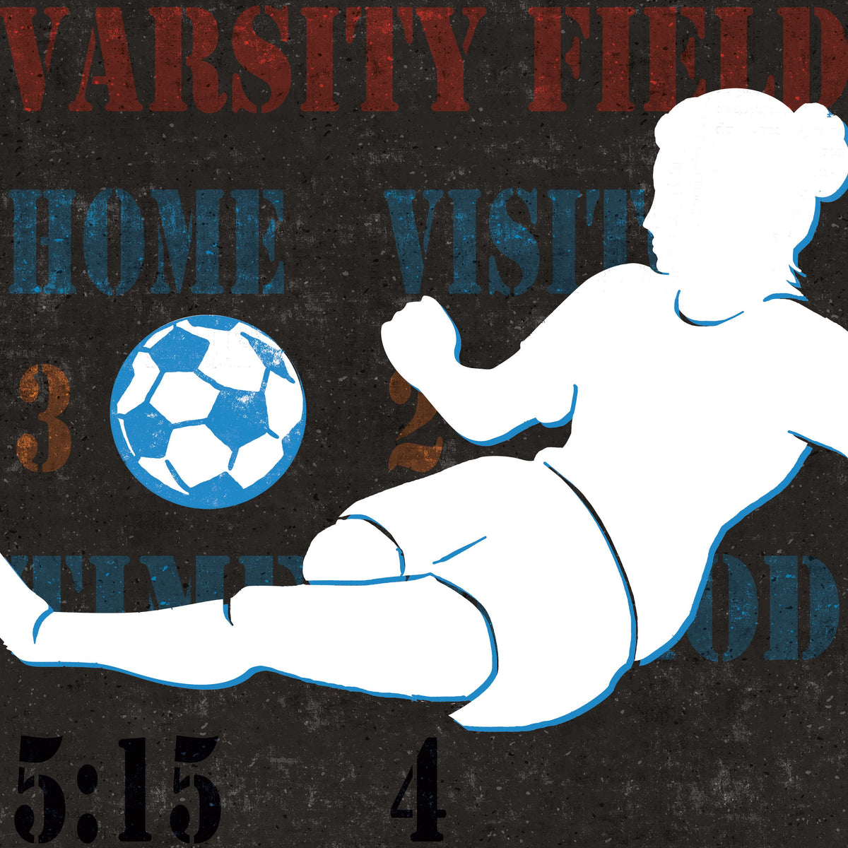Womens Scoreboard Soccer Mural Wallpaper - pure wallpaper artwork