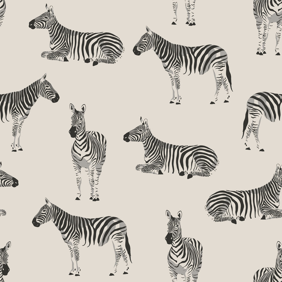 Zebras At Lake Nakuru Mural Wallpaper