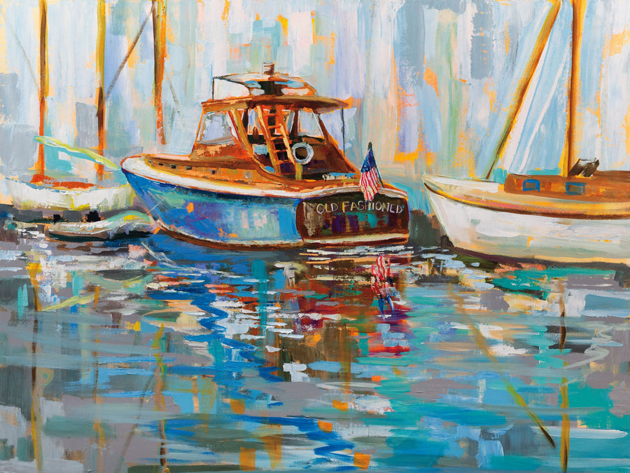 Old Fashioned Boat Mural Wallpaper