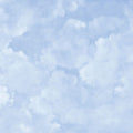 Painted Dreamy Clouds, Bright Blue Mural Wallpaper - pure wallpaper artwork