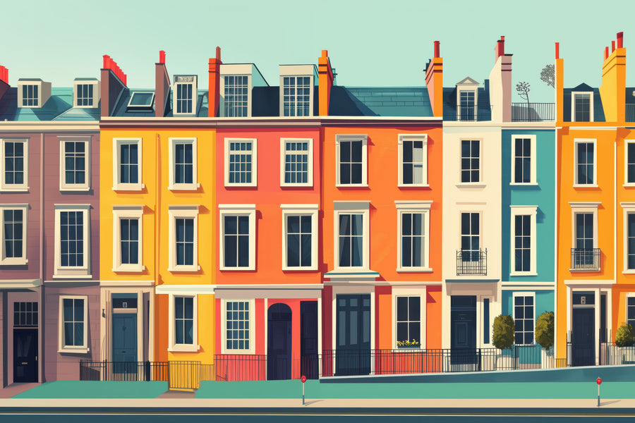 Travel Notting Hill Mural Wallpaper