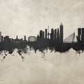 Rotterdam the Netherands Skyline Concrete Mural Wallpaper - pure wallpaper artwork