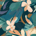 Manga Floral Mural Wallpaper - pure wallpaper artwork