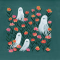 Ghosts in the Flower Patch Mural Wallpaper - pure wallpaper artwork