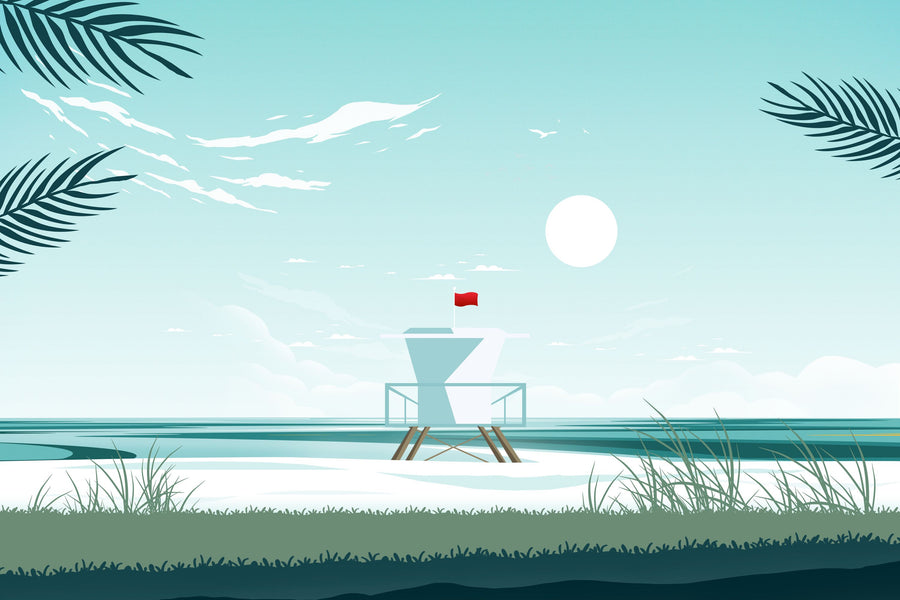 Travel Malibu Mural Wallpaper