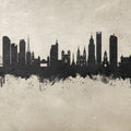 São Paulo Brazil Skyline Concrete Mural Wallpaper - pure wallpaper artwork