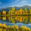 Quarry Lake Fall Mural Wallpaper - pure wallpaper artwork