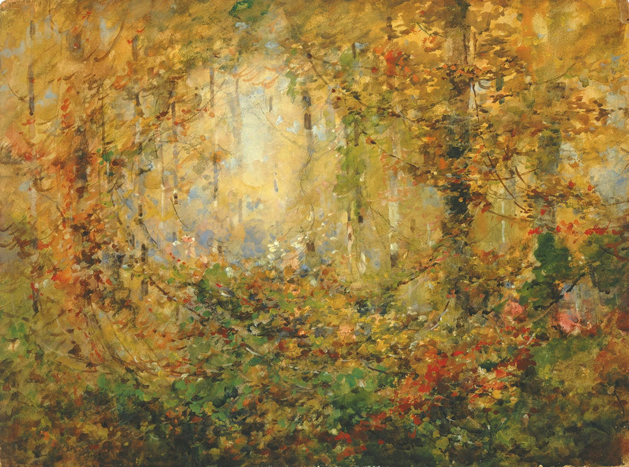 Watercolor Wallpaper Mural – Watercolour Wall Mural – Autumn Tangle printable artwork