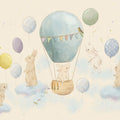 Rabbits & Balloons Mural Wallpaper - pure wallpaper artwork