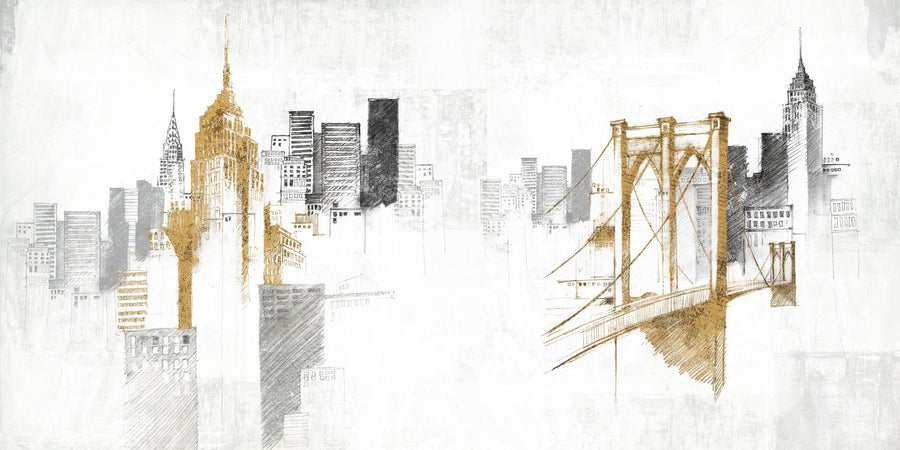 Skyline Monuments Mural Wallpaper