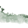 Tranquil Hillside, Forest Green Mural Wallpaper - pure wallpaper artwork