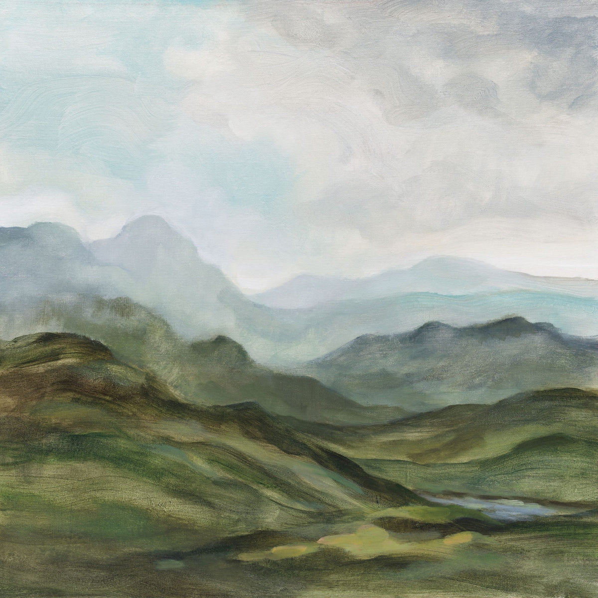 High Mountain Mural Wallpaper - pure wallpaper artwork