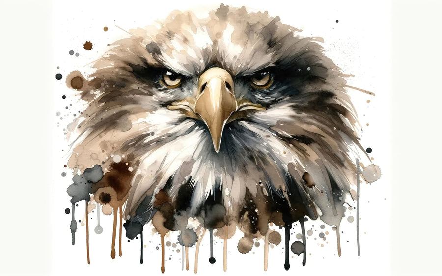 Eagle's Gaze Echoing Mural Wallpaper