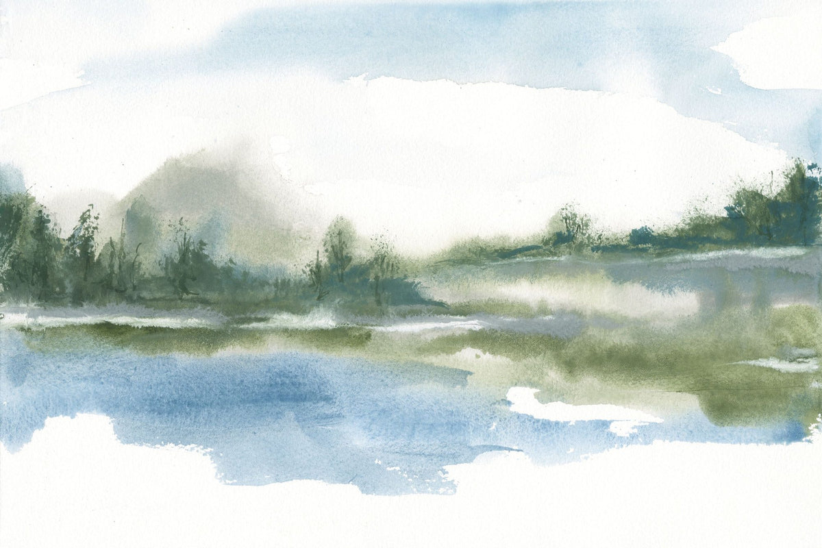 Lake Fog Mural Wallpaper - pure wallpaper artwork