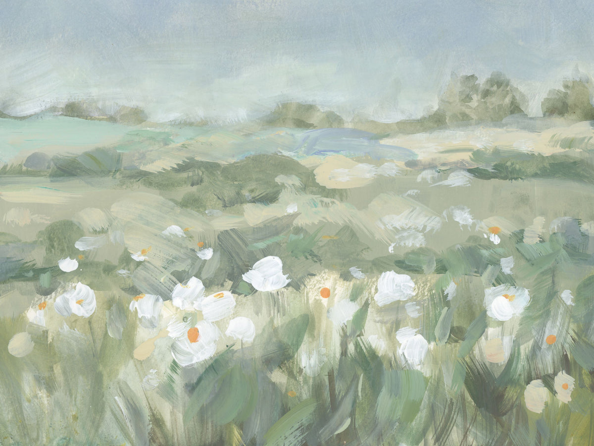 Field of White Mural Wallpaper - pure wallpaper artwork