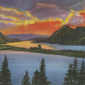 Columbia Sunset Mural Wallpaper - pure wallpaper artwork
