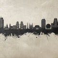 Minsk Belarus Skyline Concrete Mural Wallpaper - pure wallpaper artwork