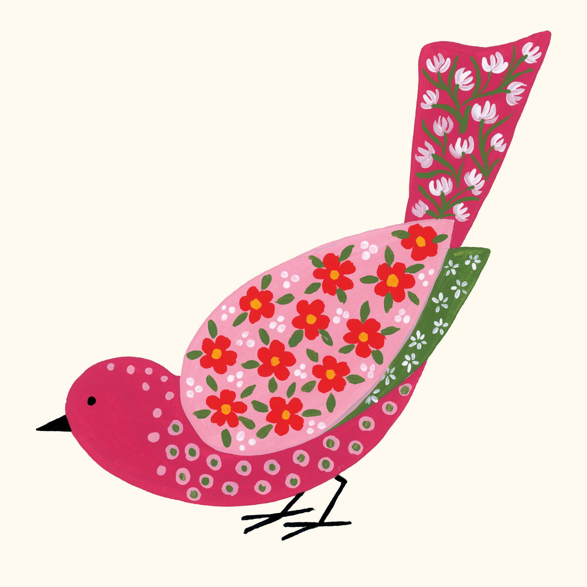 Blooming Bird II Mural Wallpaper - pure wallpaper artwork