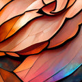 Peach Organic Fields Mural Wallpaper - pure wallpaper artwork