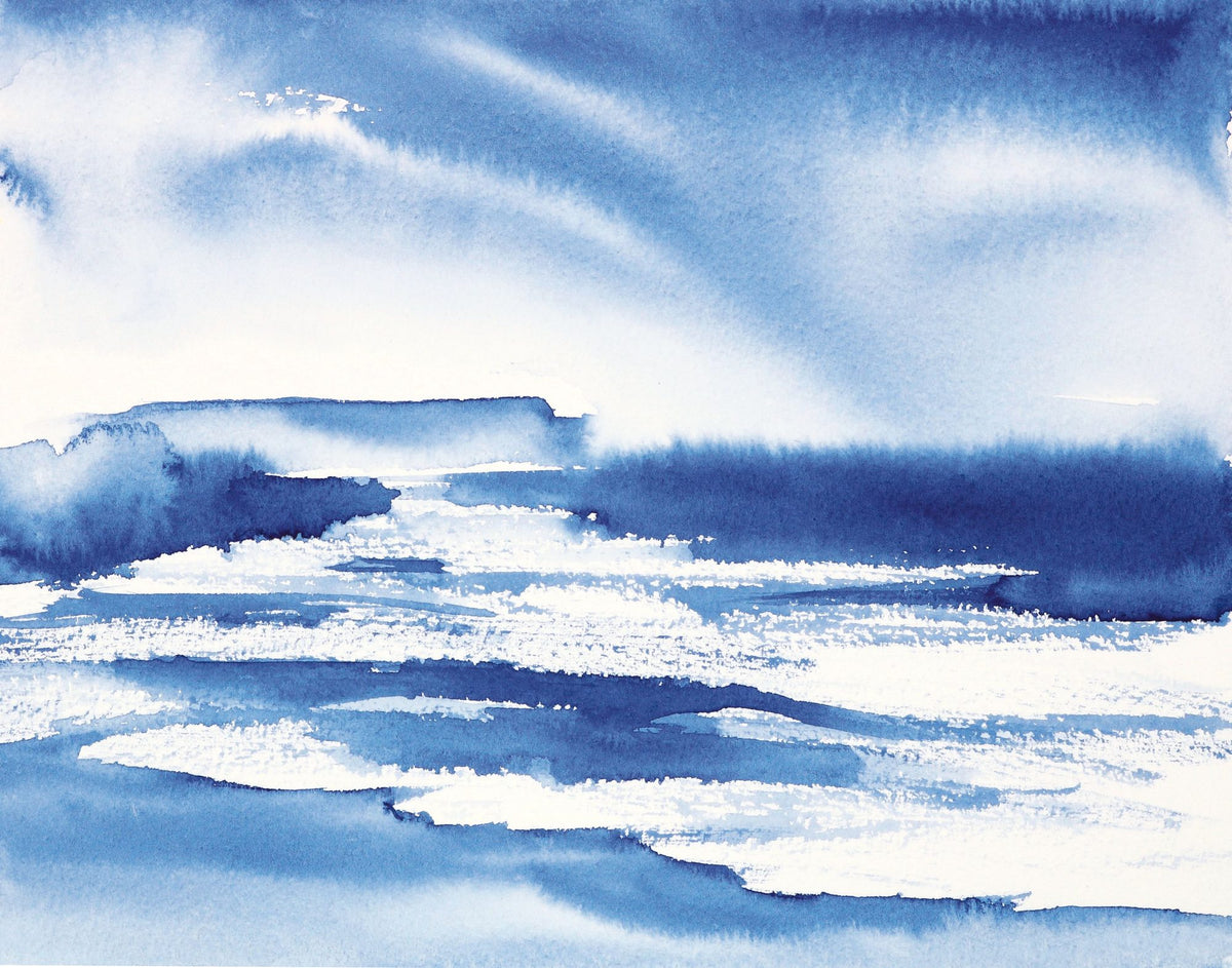 Ocean Blue Pt.1 Mural Wallpaper - pure wallpaper artwork
