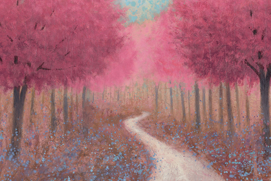 Forest Pathway Spring Mural Wallpaper