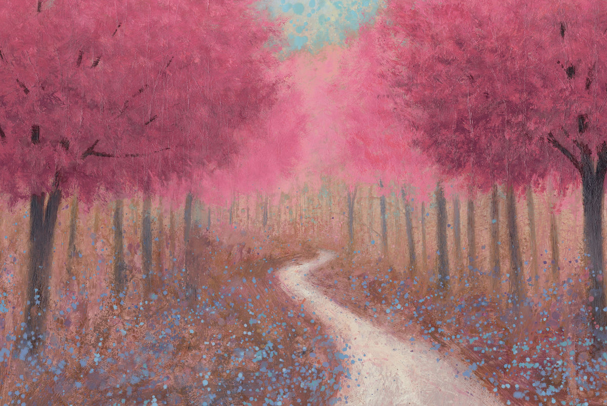 Forest Pathway Spring Mural Wallpaper - pure wallpaper artwork