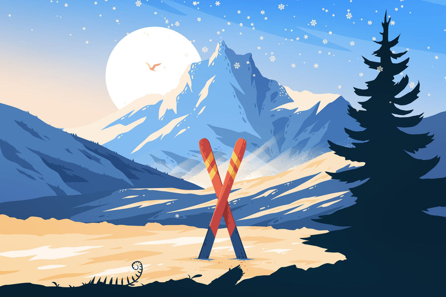 Travel St. Anton Mural Wallpaper