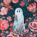 Ghost Among the Flowers Mural Wallpaper - pure wallpaper artwork