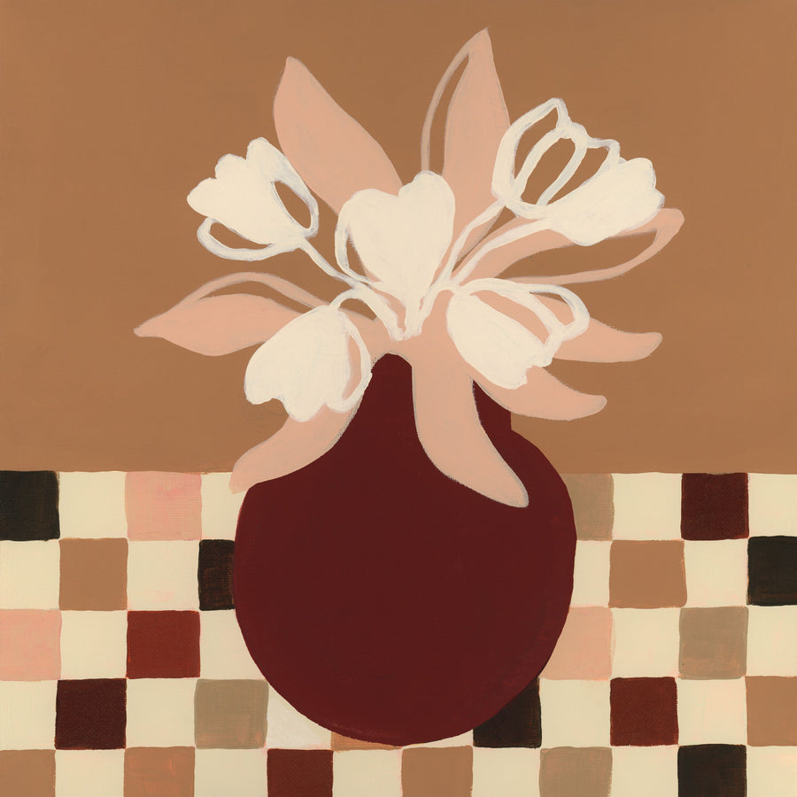Calico Tulips Mural Wallpaper