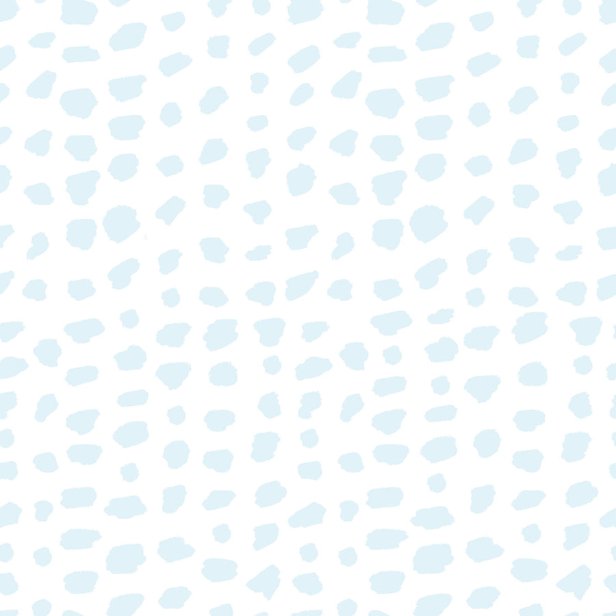 White Fish Dots Mural Wallpaper