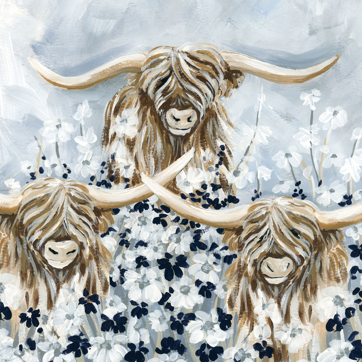 Highlands in the Meadow Mural Wallpaper - pure wallpaper artwork