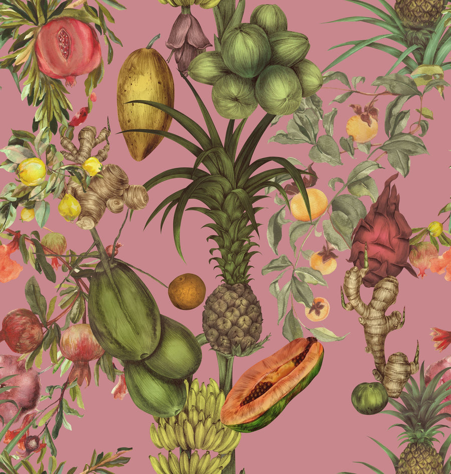Juicy Fruits, Rasperry Smoothie Mural Wallpaper