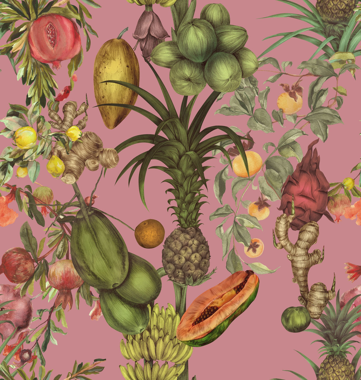 Juicy Fruits, Rasperry Smoothie Mural Wallpaper - pure wallpaper artwork