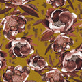 Pop Peonies, Rust & Mustard Mural Wallpaper - pure wallpaper artwork