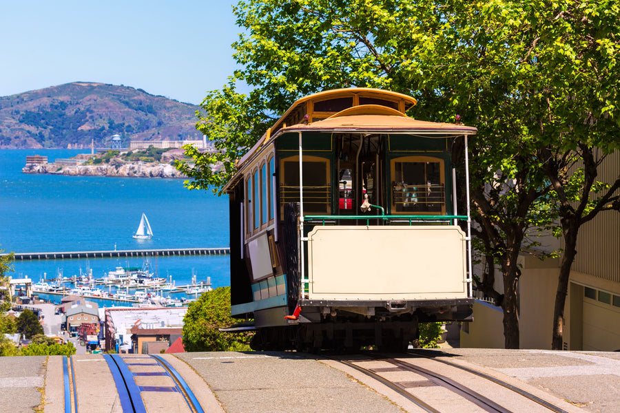 Cable Car Mural Wallpaper