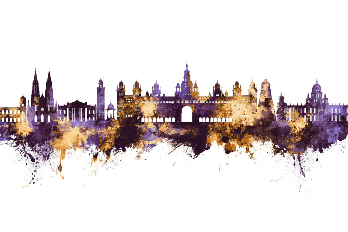 Mysuru Skyline India Mural Wallpaper - pure wallpaper artwork