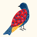Blooming Bird IV Mural Wallpaper - pure wallpaper artwork