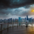 East River Dusk Mural Wallpaper - pure wallpaper artwork
