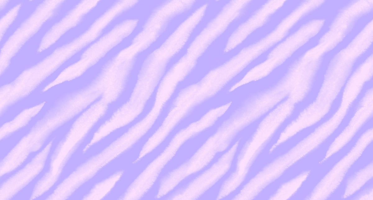 Tiger Animal Print, Pink on Lilac Mural Wallpaper - pure wallpaper artwork