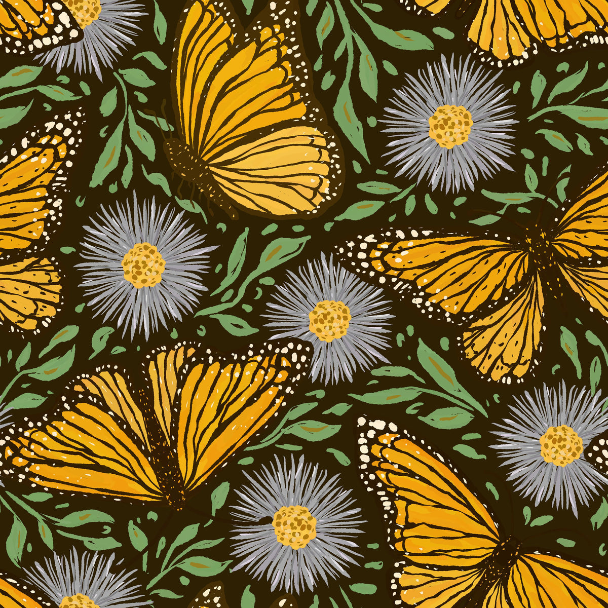 Papillion II, Sunflower Mural Wallpaper - pure wallpaper artwork