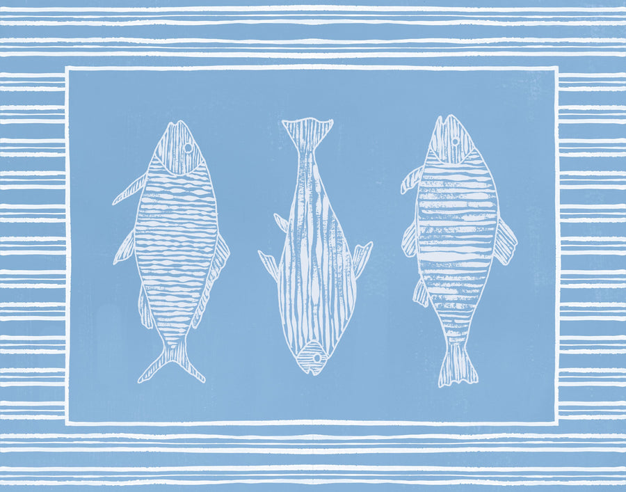 Cape Cod Fish II Mural Wallpaper