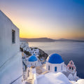 Santorini Sunrise Mural Wallpaper - pure wallpaper artwork